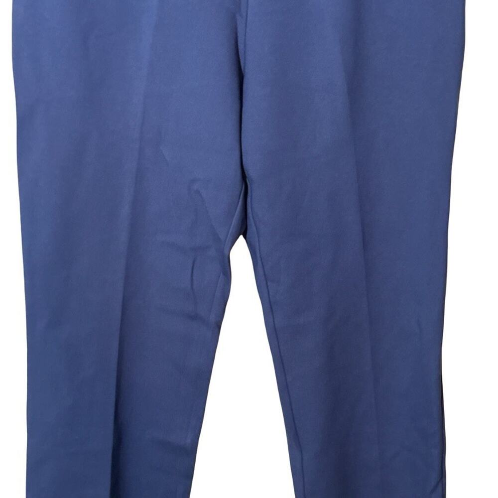 Susan Graver Ponte Thick Knit Elastic Waist Pull On Blue Pants sz Petite L - Picture 12 of 16